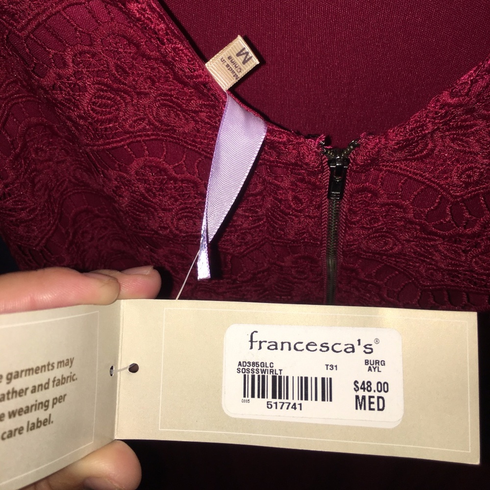 NWT Red Francesca's Dress - Picture 3 of 4